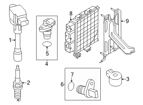 2025 Nissan Kicks PLUG-SPARK Diagram for 22401-7LG1C