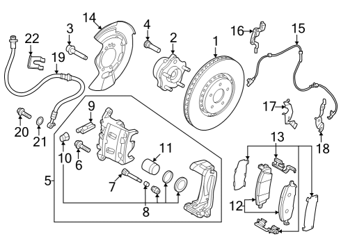 2024 Nissan ARIYA Baffle Plate Diagram for 41161-6SA0A