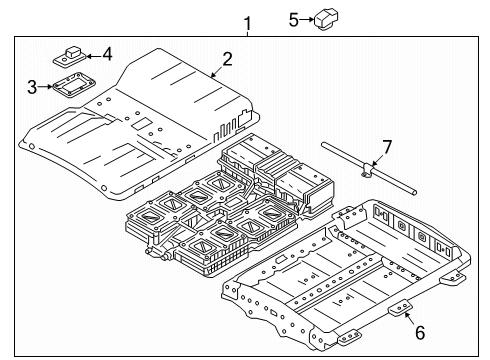 2024 Nissan Leaf BATTERY ASSY - MAIN Diagram for 295B0-5SL8B