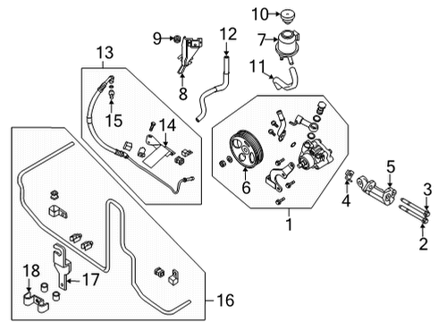 2020 Nissan Frontier Bracket-Tube Diagram for 49730-9BT2D