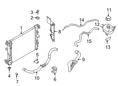 2021 Nissan Versa Bracket-Stay Diagram for 21544-5EA0A