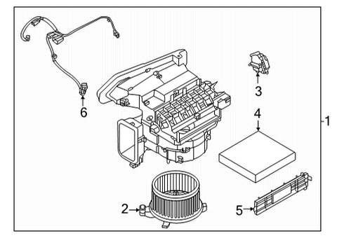 2023 Nissan Pathfinder COVER-FILTER Diagram for 27276-6RC0B