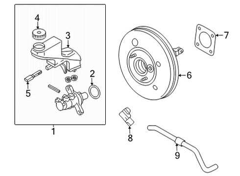 2025 Nissan Rogue Brake Master Cylinder Diagram for D6010-4MT0A
