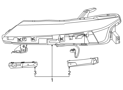 2025 Nissan Murano HEADLAMP ASSY-LH Diagram for 26060-7BA0A