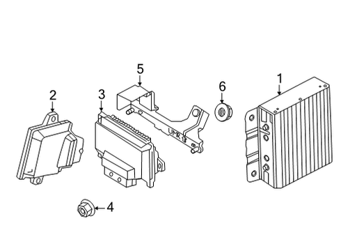 2024 Nissan Altima MODULE ASSY-VCR CONTROL Diagram for 237H0-5VS1A