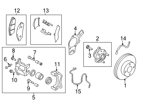2021 Nissan NV Disc Brake Pad Kit Diagram for D1060-3LM1C