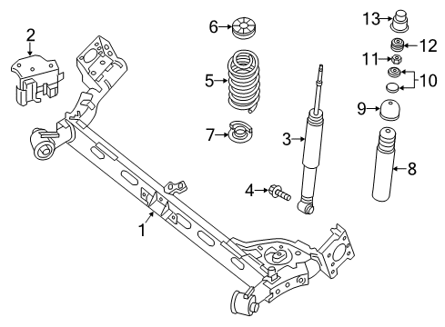Rear Suspension Arm Right Hand Diagram for 55501-3SH0C