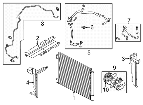2024 Nissan Sentra SEAL-CONDENSER Diagram for 92182-6LY0A