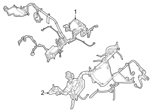 2024 Nissan Rogue Engine Room Harness Diagram for 24012-4MT0A