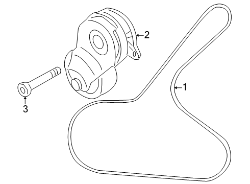 2025 Nissan Kicks BELT-FAN & ALTERNATOR Diagram for 11720-7LG0A