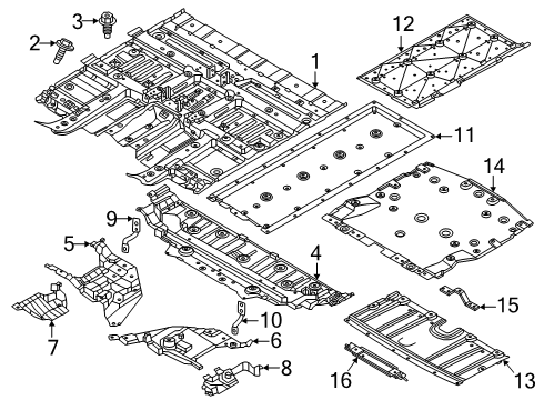 2024 Nissan ARIYA FLOOR ASSY-FRONT Diagram for G4300-5MRAA