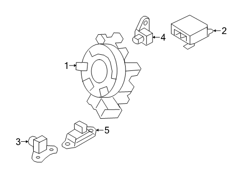 2023 Nissan GT-R Wire Assy-Steering Air Bag Diagram for B5554-1PV8B