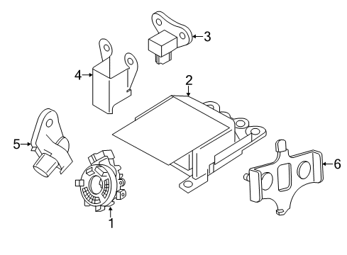 2021 Nissan NV Module Assembly - Curtain Air Bag, RH Diagram for 985P0-9SJ8A
