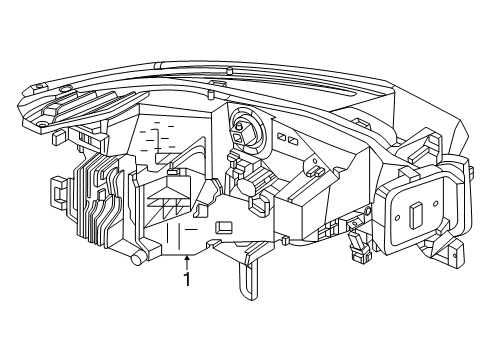 2025 Nissan Kicks HEADLAMP ASSY-LH Diagram for 26060-7LF5A
