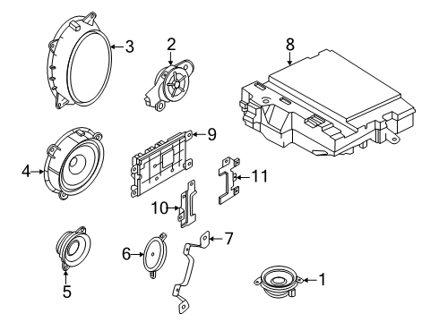 2025 Nissan Armada Front Console, Rear Console Diagram 4