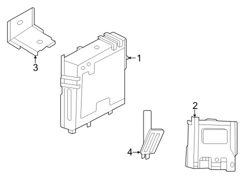 2024 Nissan ARIYA BRACKET-MODULE Diagram for 47895-5UR1A