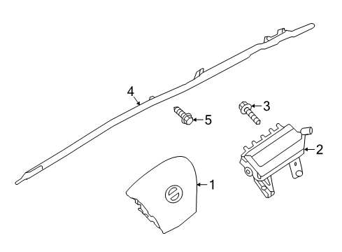 2021 Nissan Titan Kit-Service,Air Bag,Driver Diagram for 98510-9FV8B