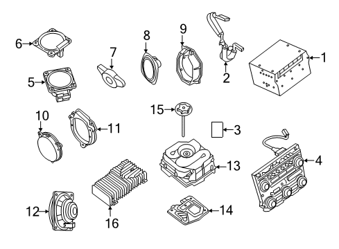 2020 Nissan Pathfinder Card-Sd Diagram for 25920-4HB3A