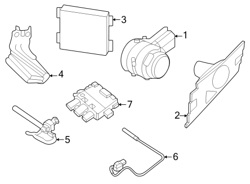 2023 Nissan ARIYA CONTROLLER-KICK MOTION SENSOR Diagram for 285T1-5MP1A