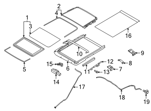 2025 Nissan Pathfinder HOSE-DRAIN,FRONT Diagram for 91390-6TA2C