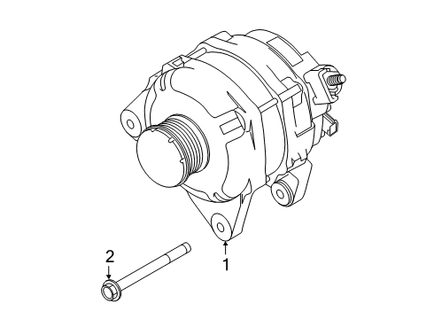 2025 Nissan Altima GENERATOR Diagram for 23100-9HF0A