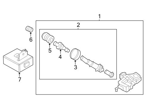 2024 Nissan Z SENSOR UNIT-TIRE PRESSURE MONITORING Diagram for 40700-6GP0A