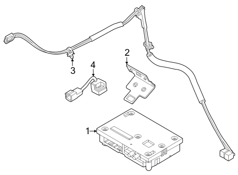 2025 Nissan Frontier ANTENNA ASSY-TIME CONTROL UNIT Diagram for 28212-9BY1A