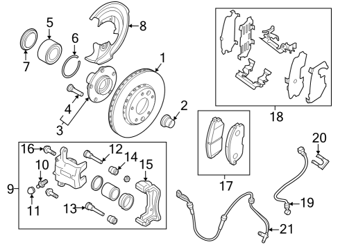 2022 Nissan Sentra Pad Kit-Disc Br Diagram for D4060-6LA0A