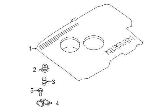 2020 Nissan Altima ORNANMENT-Collector Diagram for 14041-6CA3A