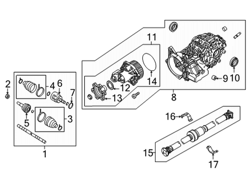 2023 Nissan Pathfinder COUPLING ASSY - ELECTRIC Diagram for 38760-6TA3A