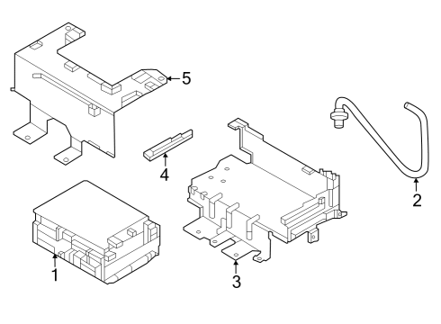 2025 Nissan ARIYA BATTERY Diagram for 24410-1838R