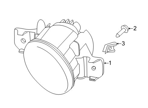 2022 Nissan Altima Lamp Fog RH Diagram for 26150-6CA0B