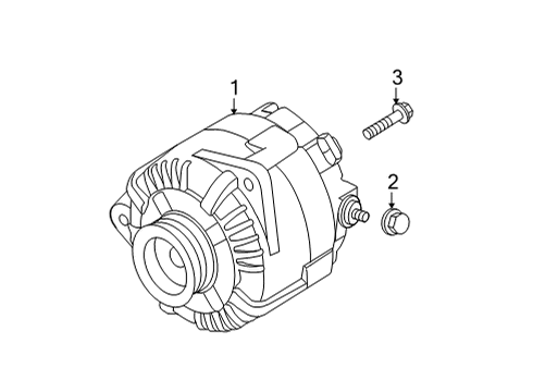 2020 Nissan Sentra Generator Diagram for 23100-6LB0A