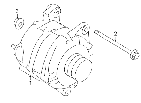 2020 Nissan Frontier GENERATOR Diagram for 23100-9BV1A