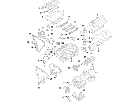 2024 Nissan GT-R Crankshaft Pulley Diagram for 12303-6HV0A