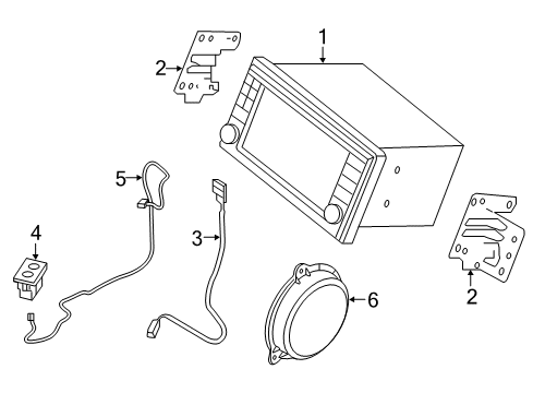 Audio/Video Control Assembly Diagram for 25915-9SJ0C