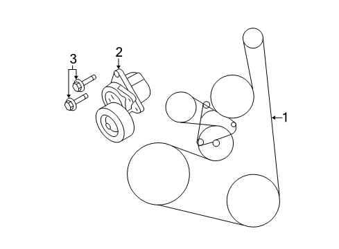 2020 Nissan Rogue BELT-FAN Diagram for 11720-3TA0C