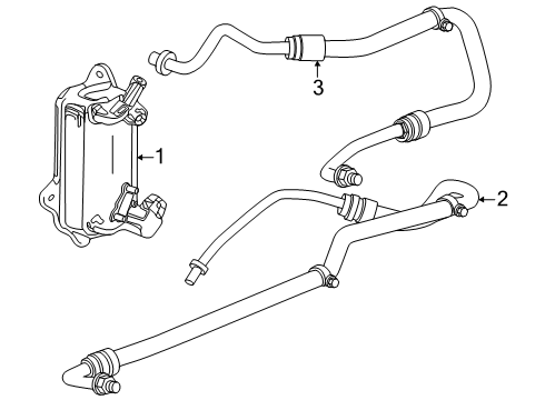2024 Nissan Pathfinder Hose-Oil Cooler,Auto Transmission Diagram for 21631-6SA0A