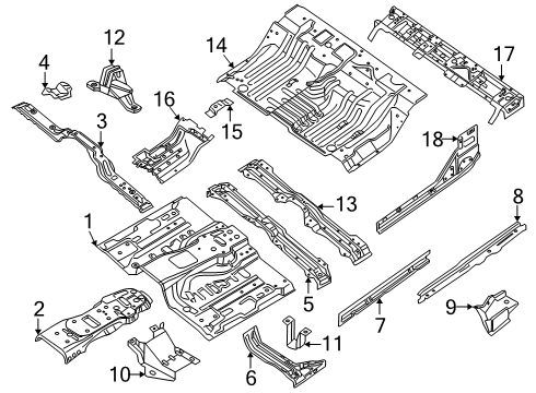 2022 Nissan Frontier Floor Diagram 3
