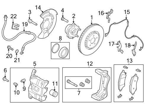 2024 Nissan ARIYA Baffle Plate Diagram for 41161-5MR0A