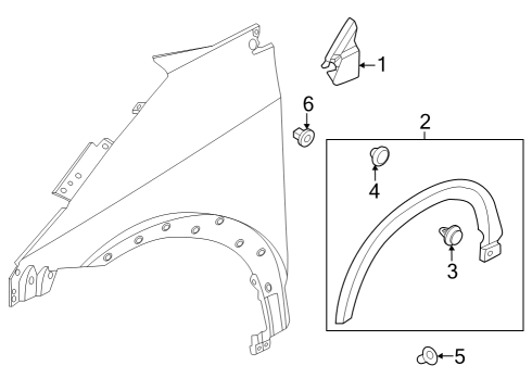 2025 Nissan ARIYA Clip Diagram for 01553-0221U