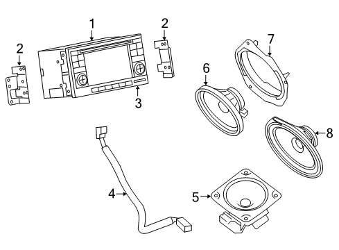 2020 Nissan NV RECEVR UNIT-RAD Diagram for 28021-9JL0E