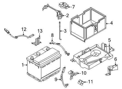 2025 Nissan Kicks CABLE-EARTH BONDING Diagram for 24085-7LG0A