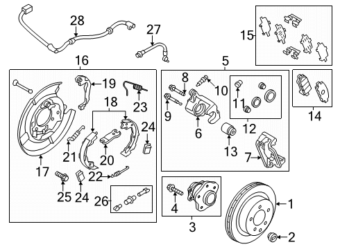 2025 Nissan Leaf BOLT-SLIDE PIN Diagram for 44141-4CA0B