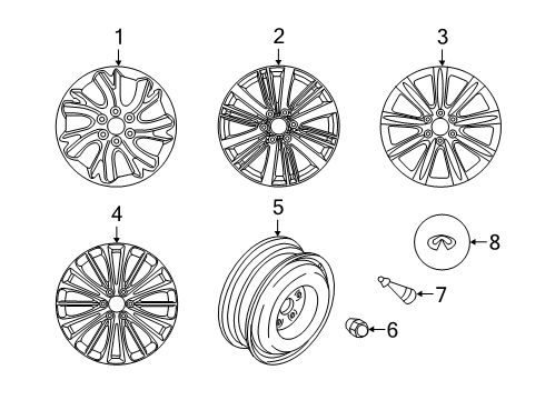 Aluminum Wheel Diagram for D0300-6GW5A
