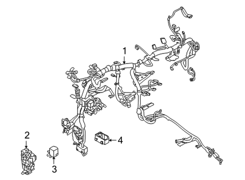 2021 Nissan Versa Harness-Main Diagram for 24010-5EE0C