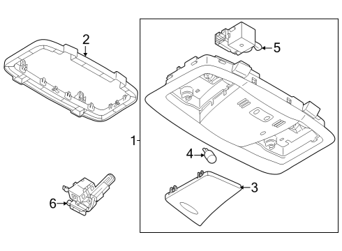 2023 Nissan Z SWITCH ASSY-DATA COMMUNICATION MODULE Diagram for 253B0-5NA0A