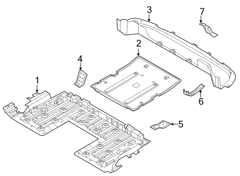 2023 Nissan ARIYA DIFFUSER ASSY-REAR Diagram for 748A2-5MP5A