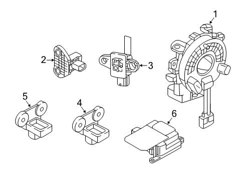 2024 Nissan Murano Side Air Bag Center Sensor Diagram for 98820-9UG9B