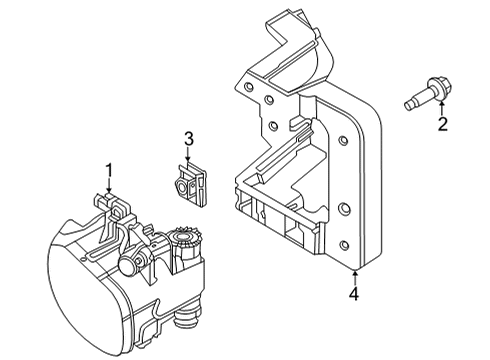 2023 Nissan Pathfinder Bolt Diagram for 01125-A6101